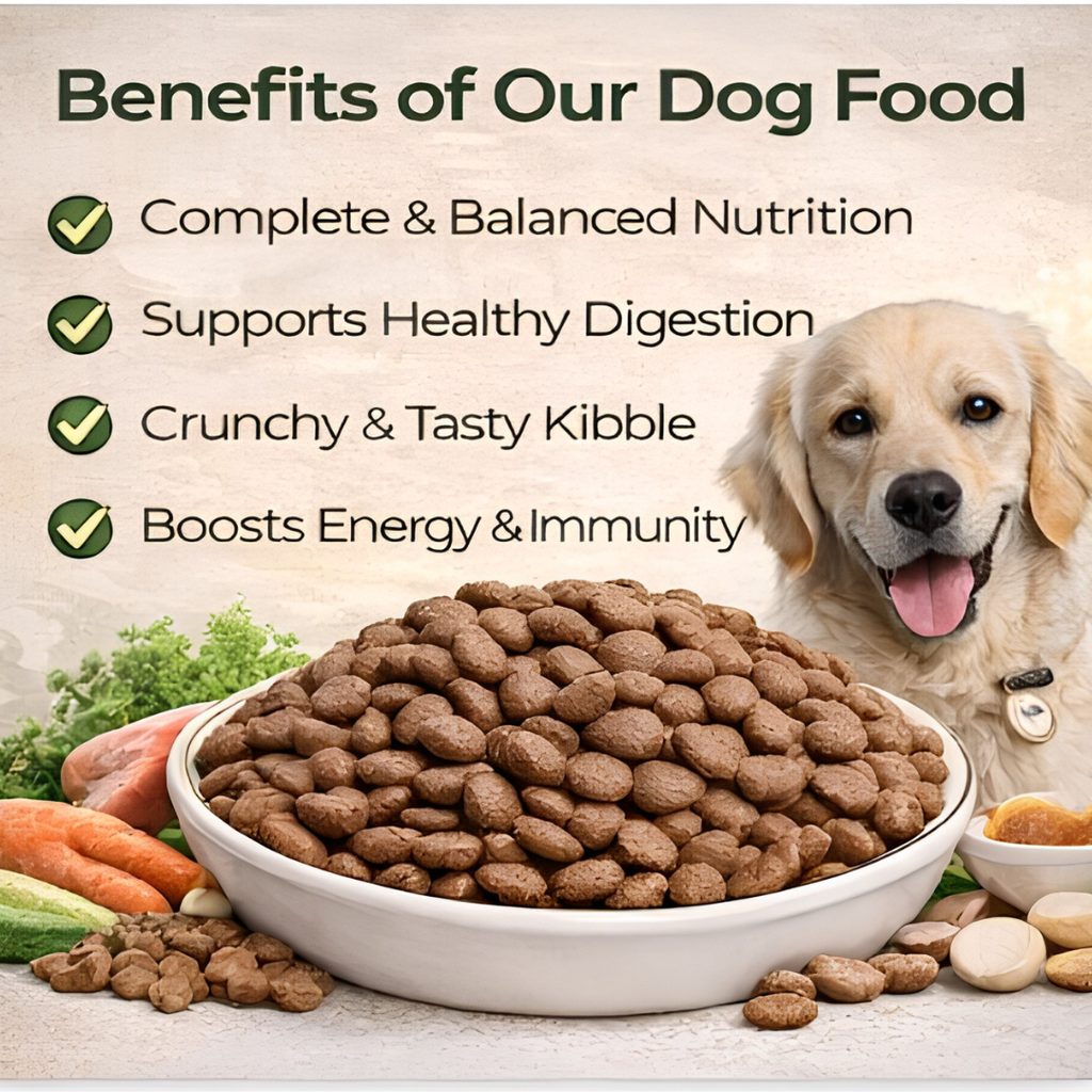 Nutritious Dry Dog Food Kibble – Healthy & Balanced Meal for All Dogs